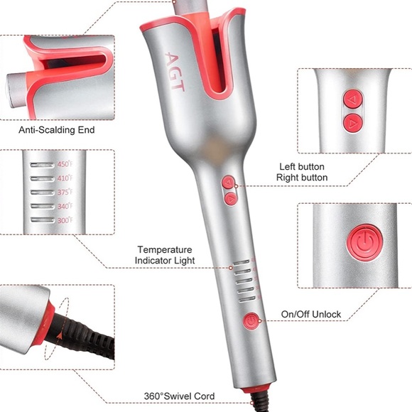 Auto CurlerAutomatic Curling Iron 1 inch Ceramic Barrel hair curler style tool - Picture 3 of 6